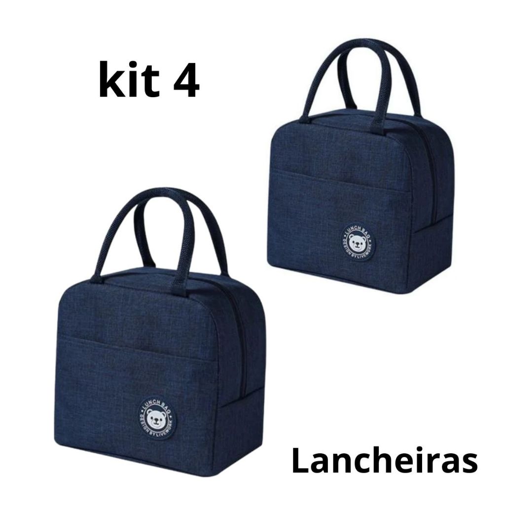 Bolsa Térmica Portátil kit 2 Com Isolamento Térmico