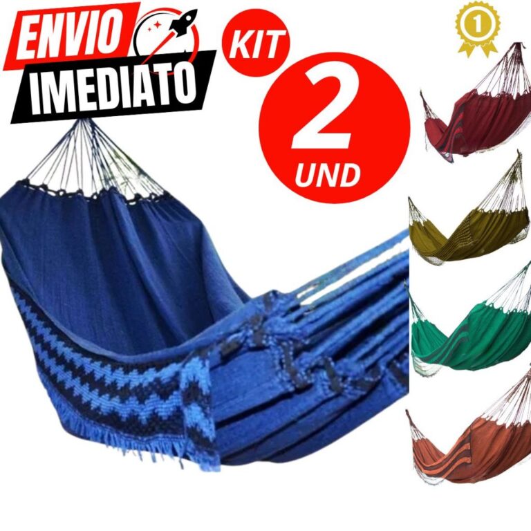 Kit 2 Rede Casal ou Solteiro Descanso Resistente G