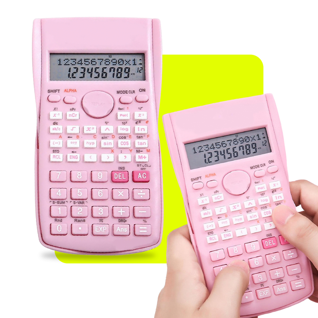 Calculadora Científica 240 Funções Estudante Faculdade De Engenharia Com Display Lcd  Colorida
