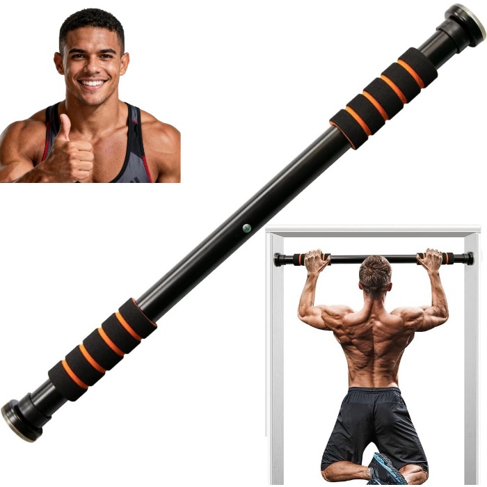 Barra Fixa de Porta para Exercícios Ajustável 63
