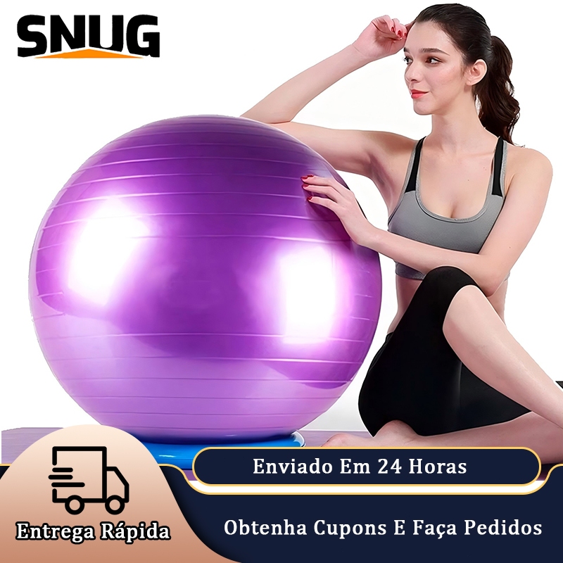 Combo de Bola de Yoga + Tapete de Equilíbrio, Bola Suíça 65/75cm para Pilates yoga, treino abdominal