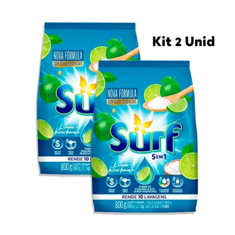 Sabão em pó Surf Bicabornato e Limão Lava Roupa