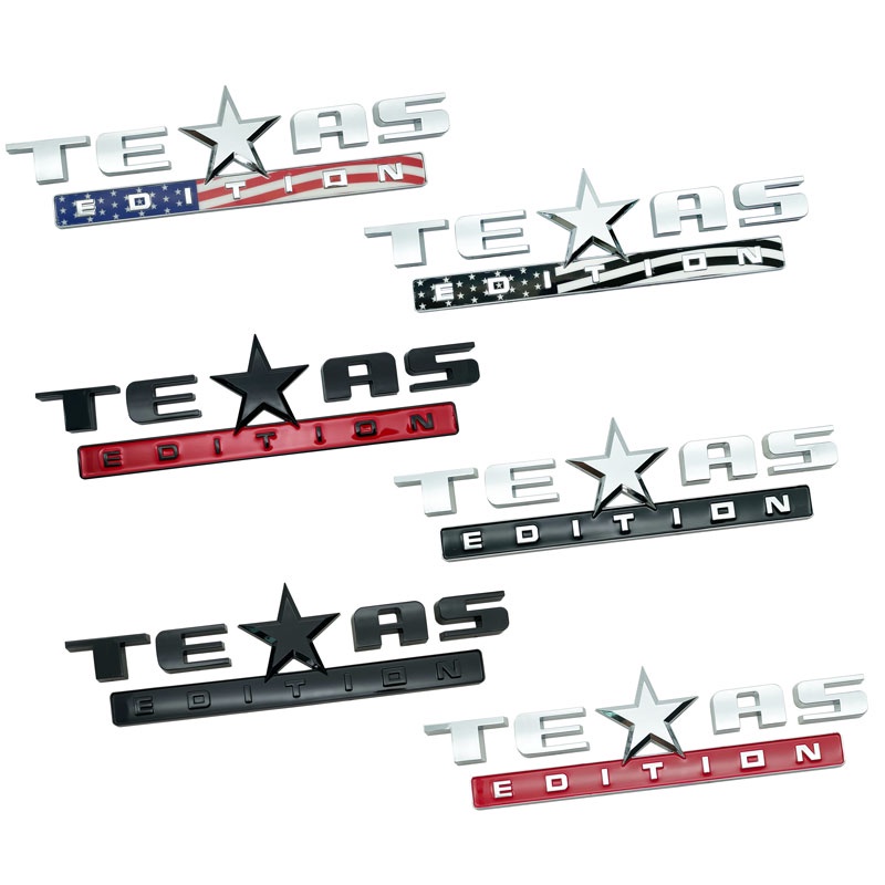 3D ABS TEXAS EDITION Logotipo Auto Amortecedor Traseiro Tronco Corpo Para Jeep Renegado Compass Gran