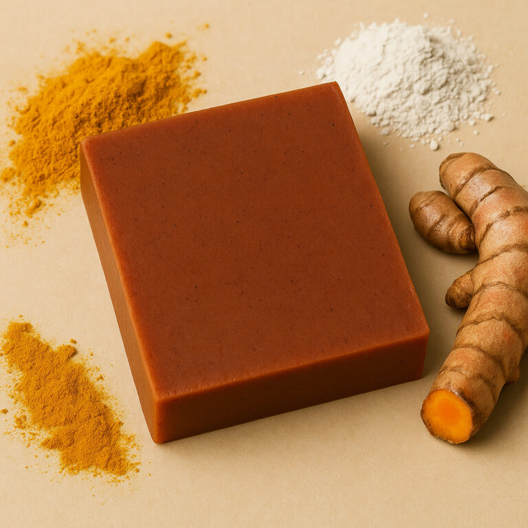 Sabonete de Açafrão e argila branca (depila e cl