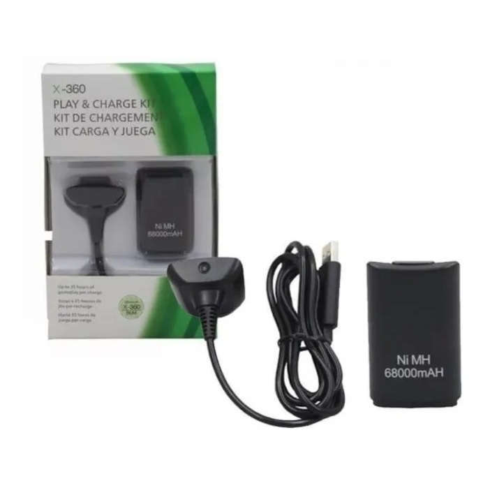 Top Bateria para Controle de Xbox 360 com Carregad