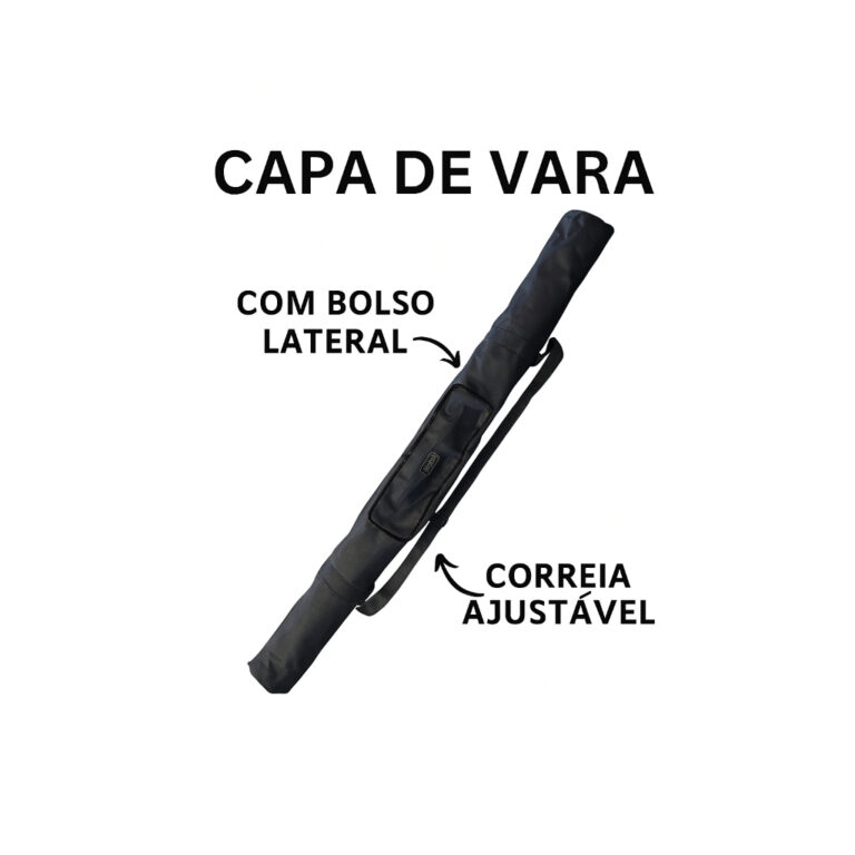 Capa para Vara de Pesca 0,70m a 1,50m  Reforçada,