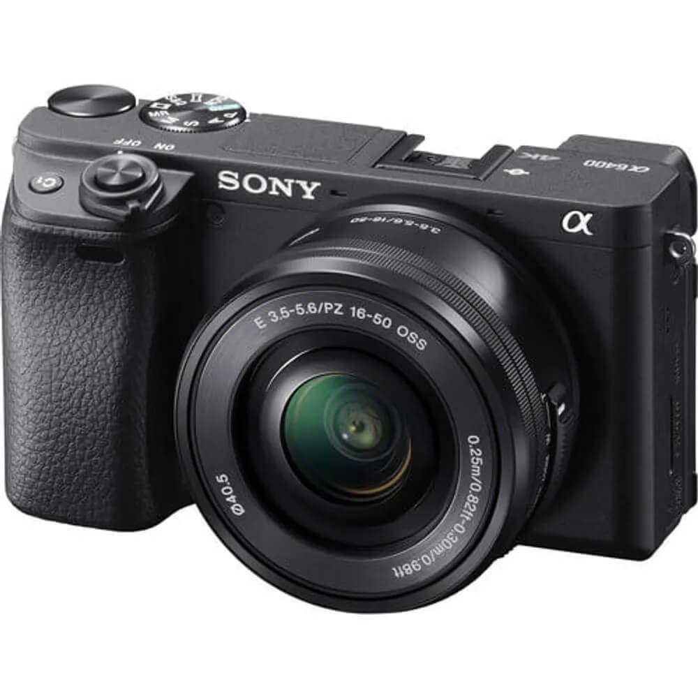Câmera Sony Alpha A6400 Mirrorless Câmera Digital com Lente 16-50mm