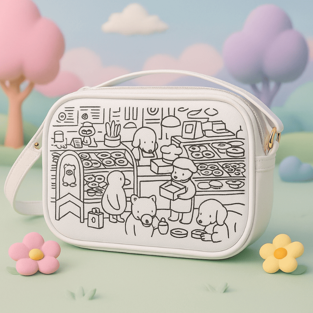 Bolsa Feminina Infantil Personalizável – Design Lúdico Criativo e Perfeito Para Colorir