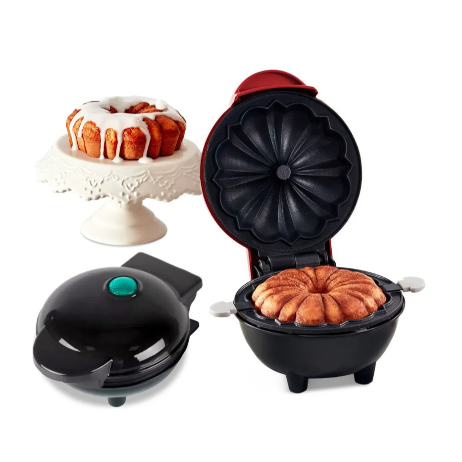 Mini Máquina Elétrica para Assar Bolos Antiaderente – Faz Quiche, Ovos e Bolos 220v