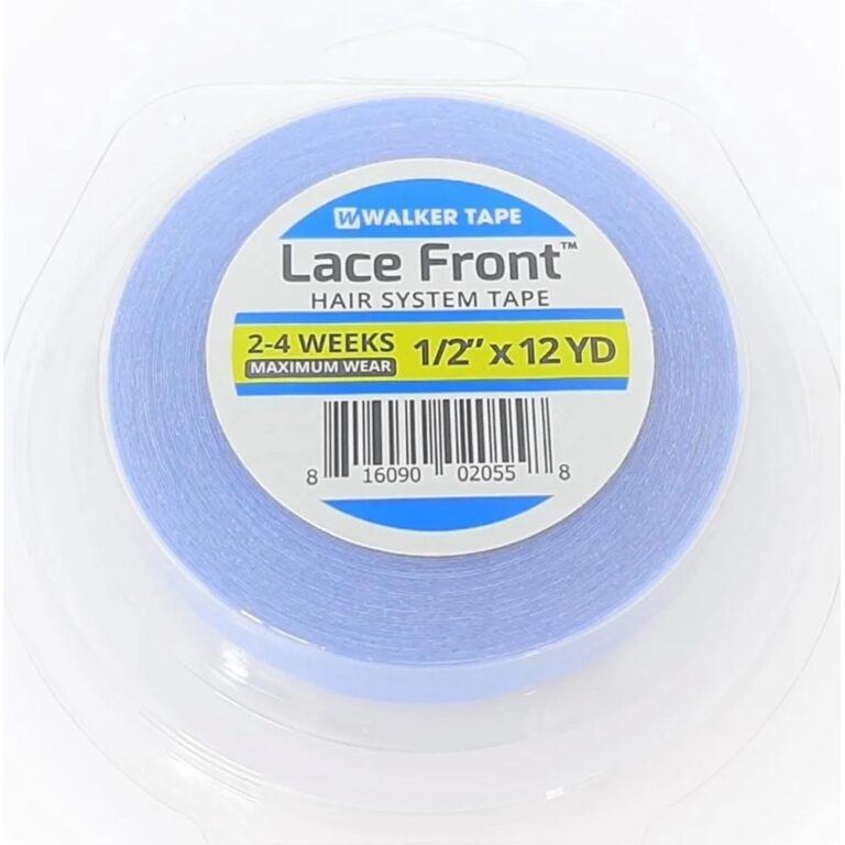 Fita Rolo Adesivo Lace Front Azul 12 Metros X 1,2c