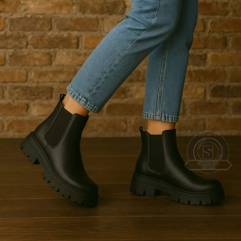 Bota Coturno Feminino Tratorada Chelsea Macia Conf