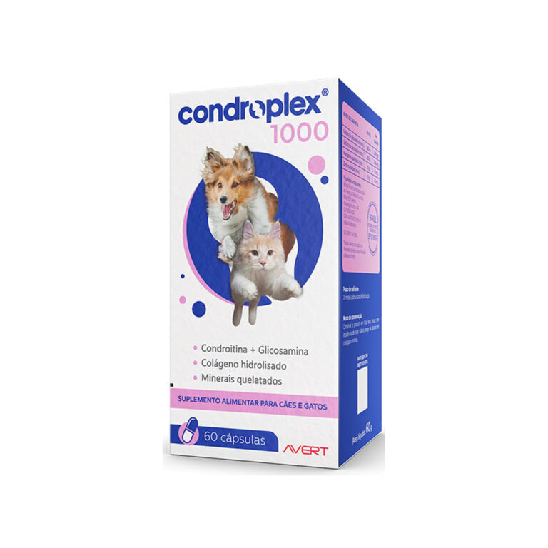 Condroplex 1000 Mg Suplem. Cães E Gatos Avert 60 