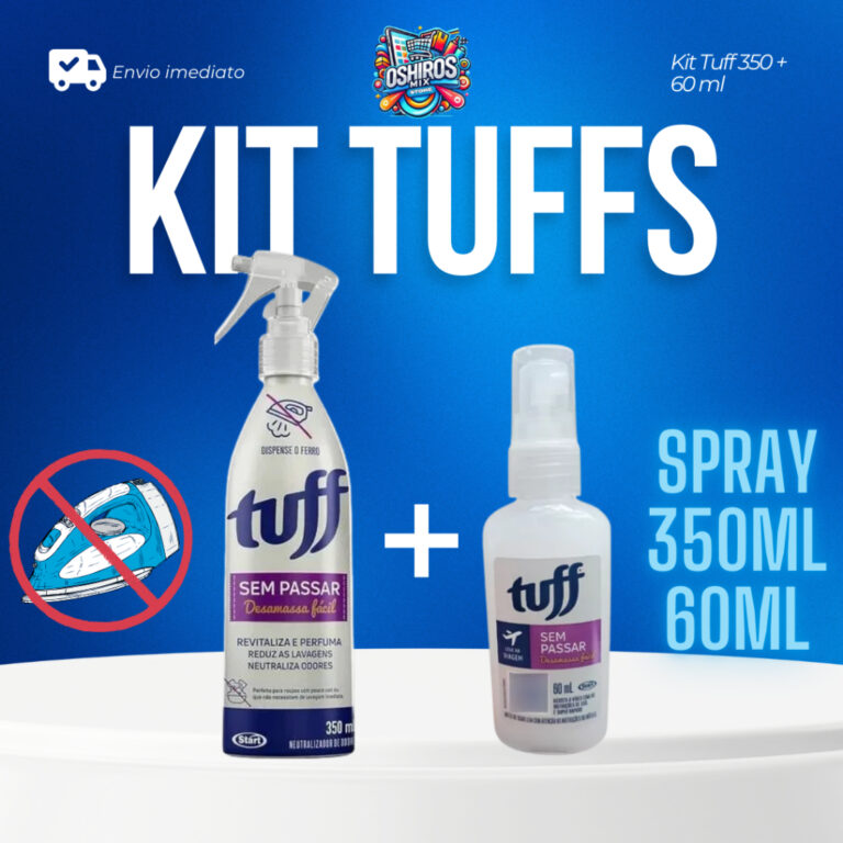 Kit Tuff Spray Sem Passar Desamassa Fácil 350ml 6