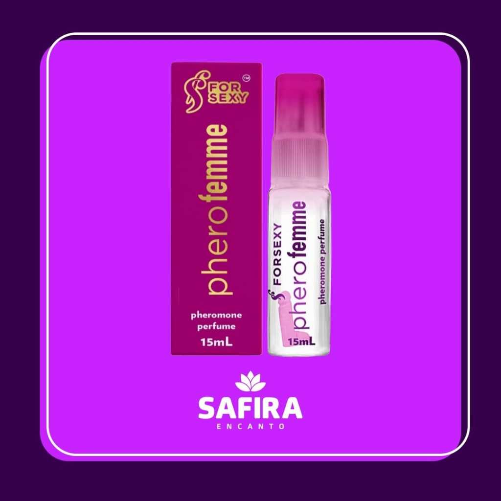 Perfume Pherofemme  com Feromônios 15ml | Atração e Sedução Elegante para Beleza e Bem-Estar