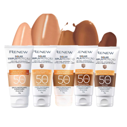 Protetor Solar Facial Renew 50fps com COR – 