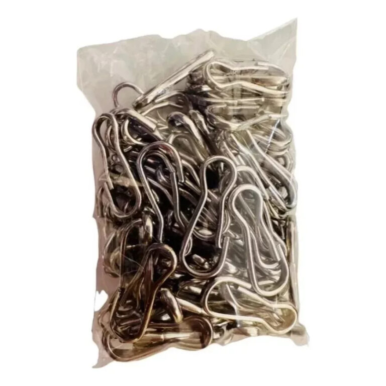 100 Fechos Mosquetão Bolsa Chaveiro 3cm X 1cm Art