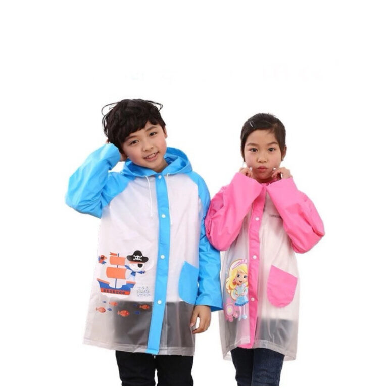 Capa de Chuva com Capuz Transparente Infantil Cria