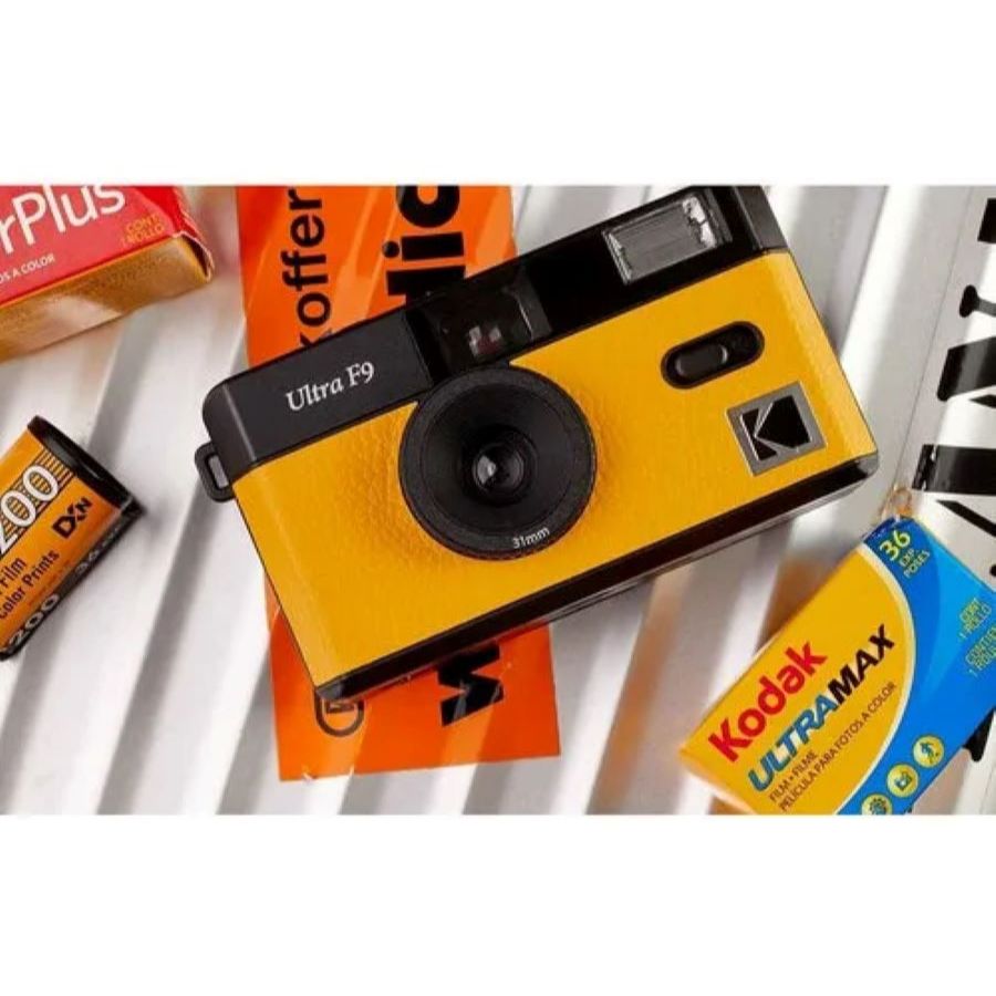 Camera Analogica Kodak Ultra F9 Reutilizável 35mm Amarelo