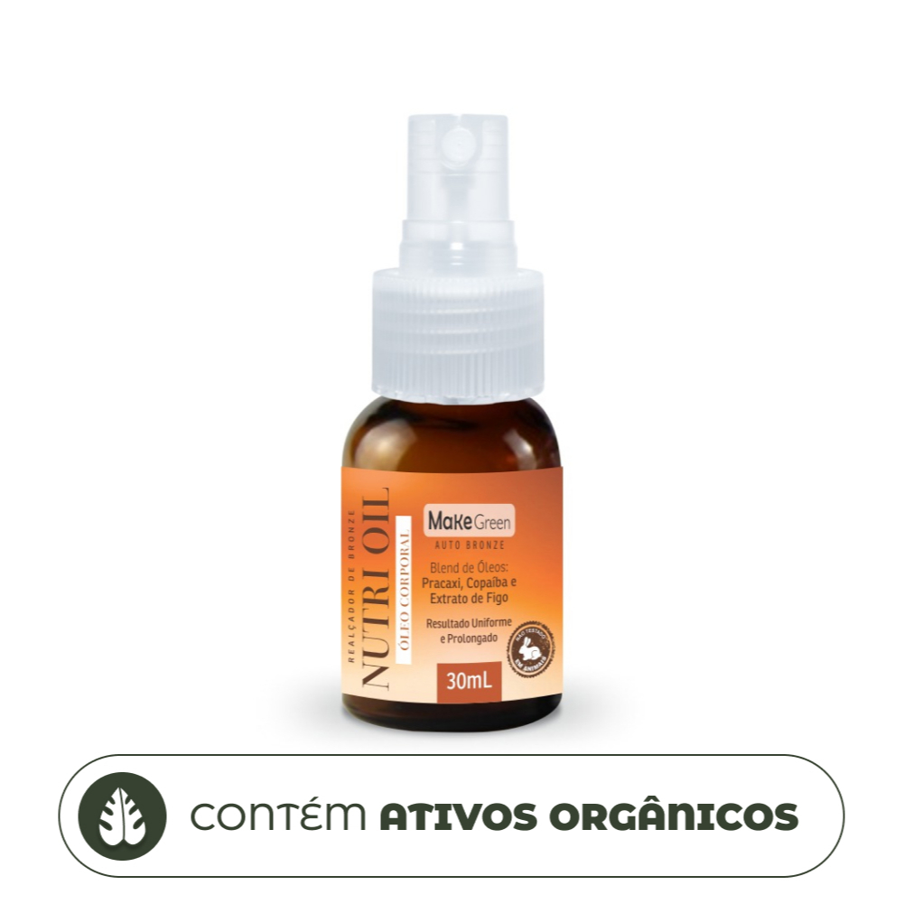 Óleo Bronzeador Bronzeamento Parafina Bronze Nutri Oil 30ml – MakeGreen