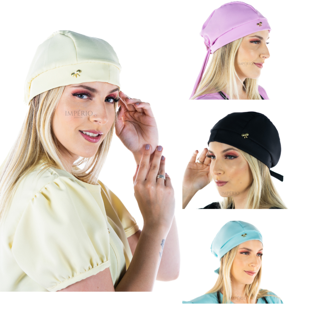 Touca Cirúrgica Feminina Gorro Bandana -Tamanho U