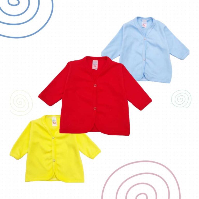 Casaquinho Bebê / Infantil (Suedine 100% Algodão