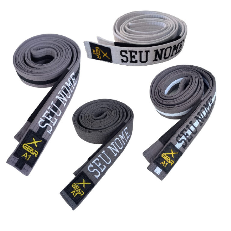 Faixa Infantil Jiu Jitsu Xgear com nome Bordado Br