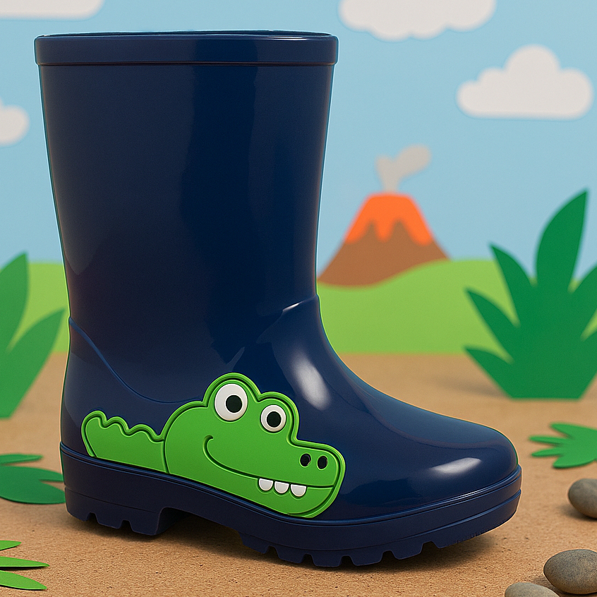 Galocha Infantil Menino Confortável Jacaré Bota Menino Macia Vários Modelos