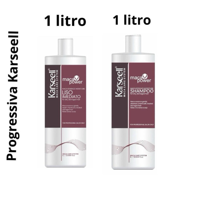Kit Karseell Liso Perfeito  Shampoo 1L + Progressi
