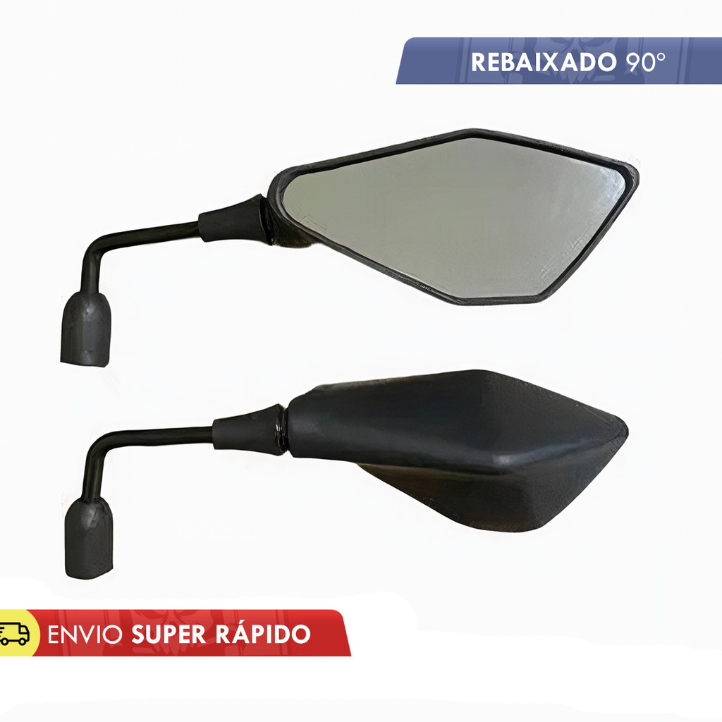 Retrovisor Espelho Mini Z400 Haste 90. Rebaixado Renascença