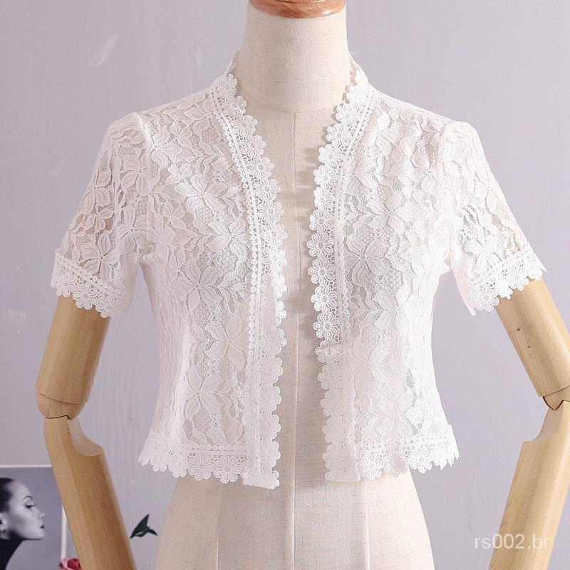 Camisa de renda feminina saia de verão ao ar livre casaco de ar condicionado fino roupa de proteção