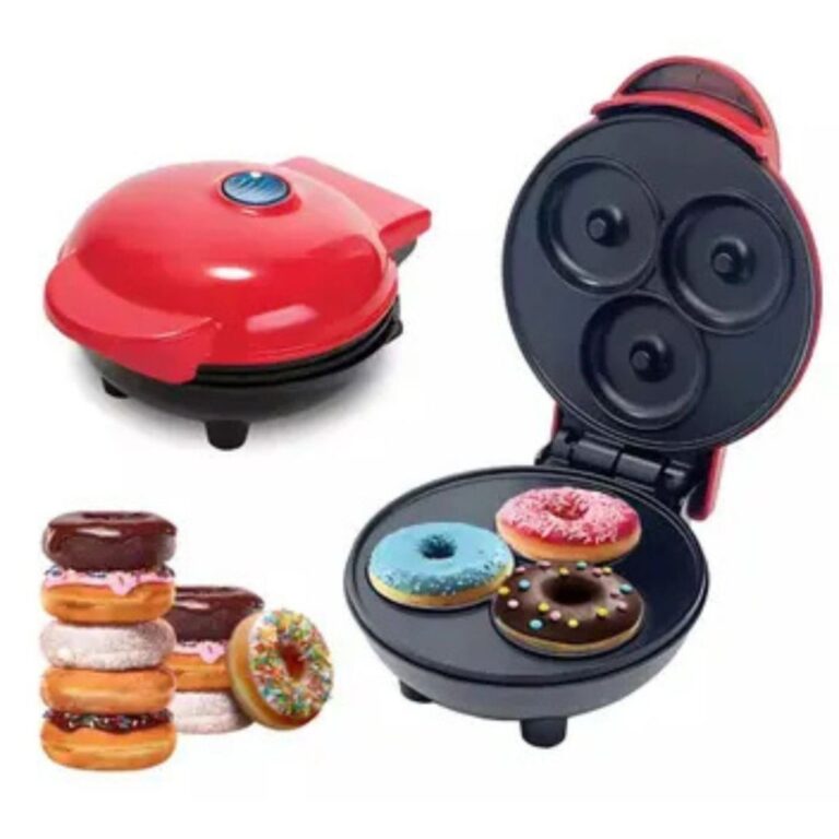 Mini Máquina de Donuts Elétrica 3 Furos Coziment
