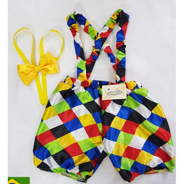 Fantasia Palhacinho Circo Infantil Bebê Menino