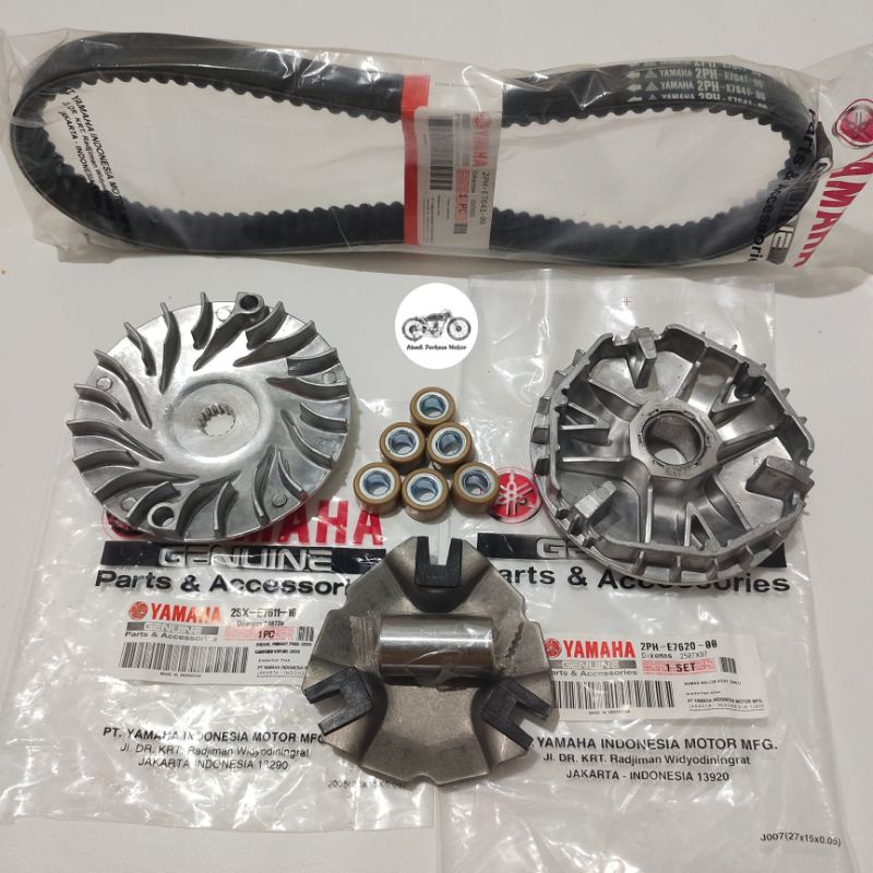 Pacote De Cinto Cvt Van + Conjunto De Caixa De Rolo + Ventilador Yamaha Mio M3 Z Soul GT 125 (2SX/2P