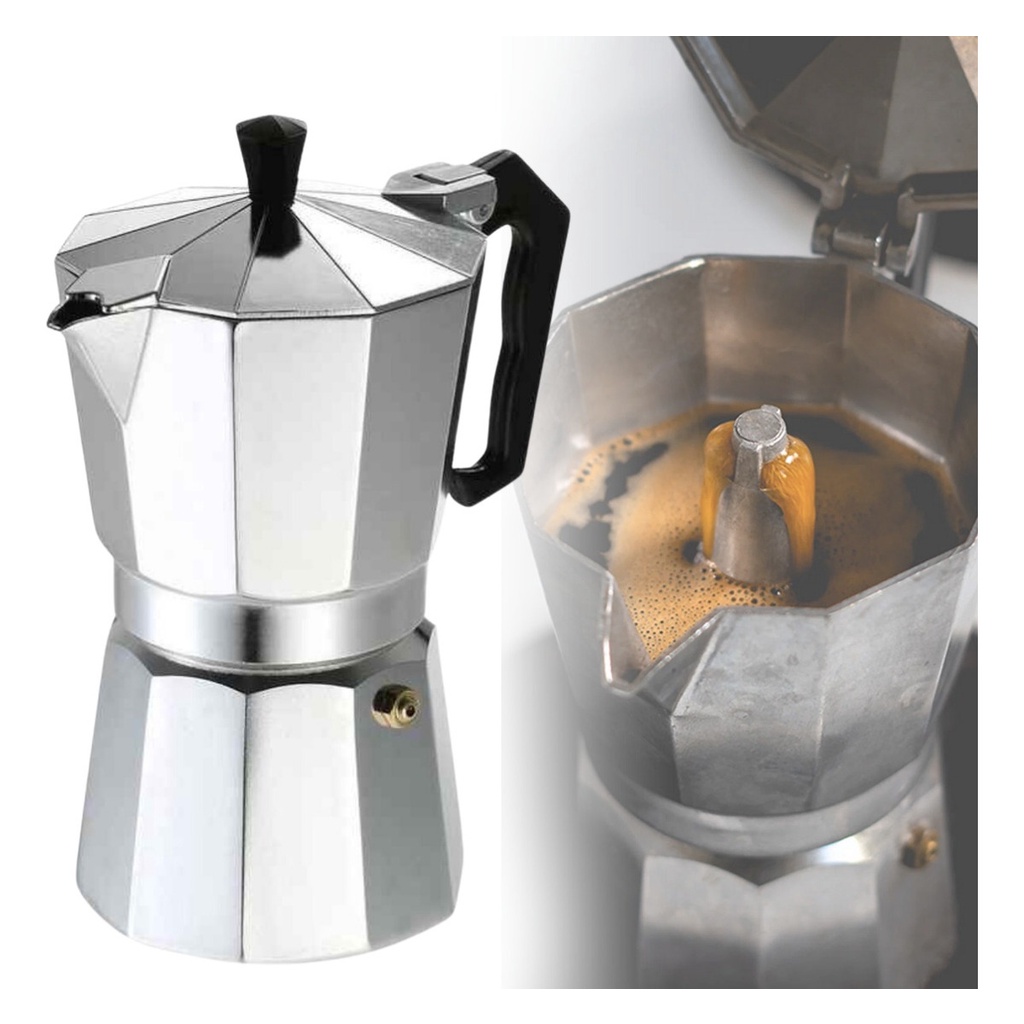 Cafeteira Italiana Moka Premium 6 Xícaras De Alumínio