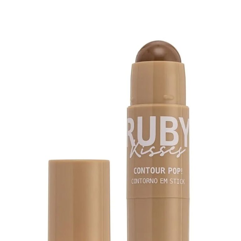 CONTORNO EM STICK CONTOUR POP MARROM CLARO RUBY KI