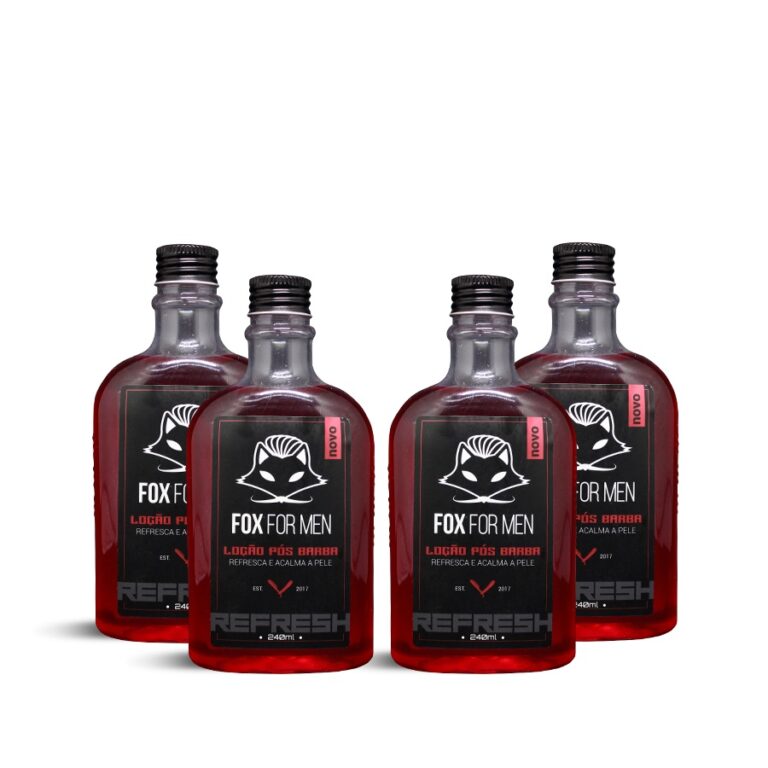 LOCAO POS BARBA 240ML – FOX FOR MEN (VERMELH