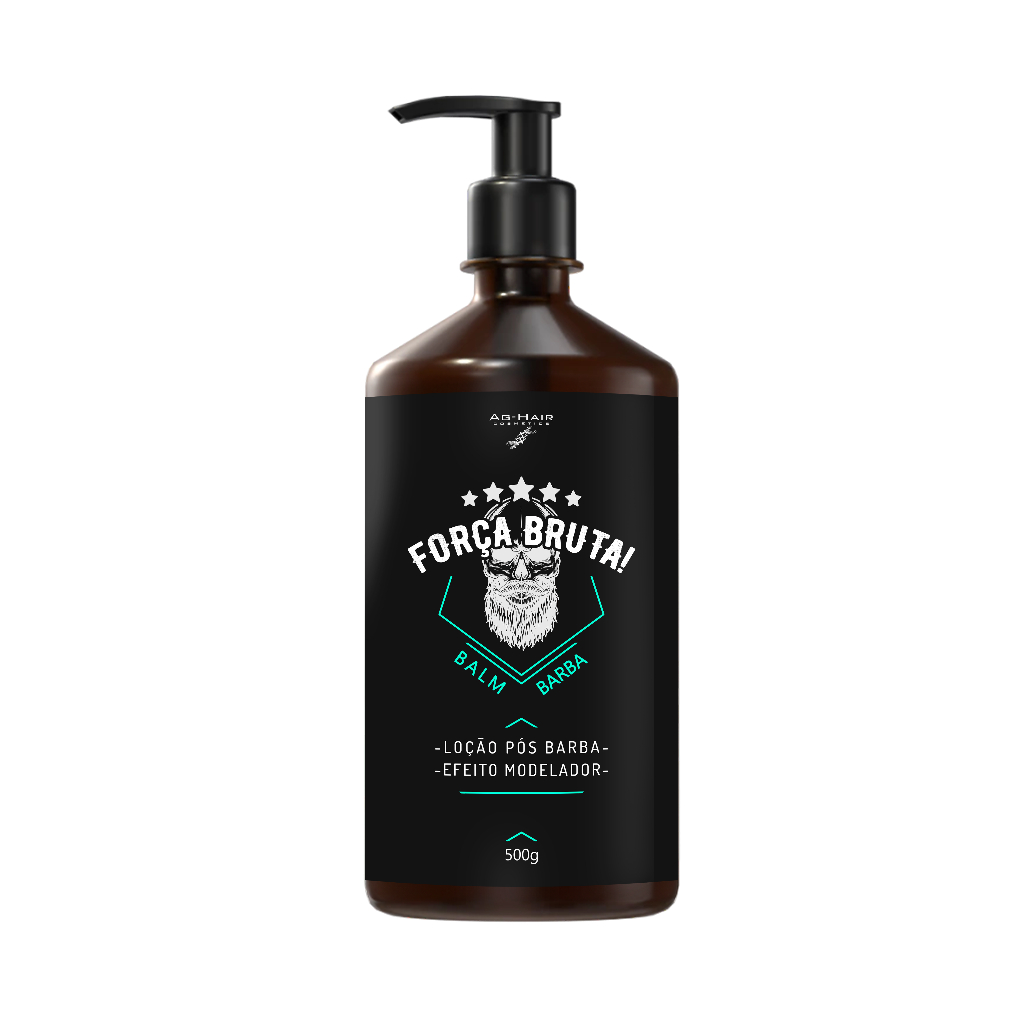 Balm para Barba FORÇA BRUTA  Hidratação, Controle e Crescimento Forte , O Poder Que Sua Barba Merece