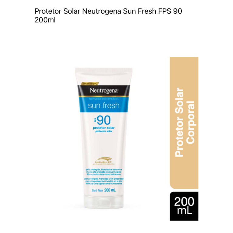 Protetor Solar Neutrogena Sun Fresh FPS 90 200ml