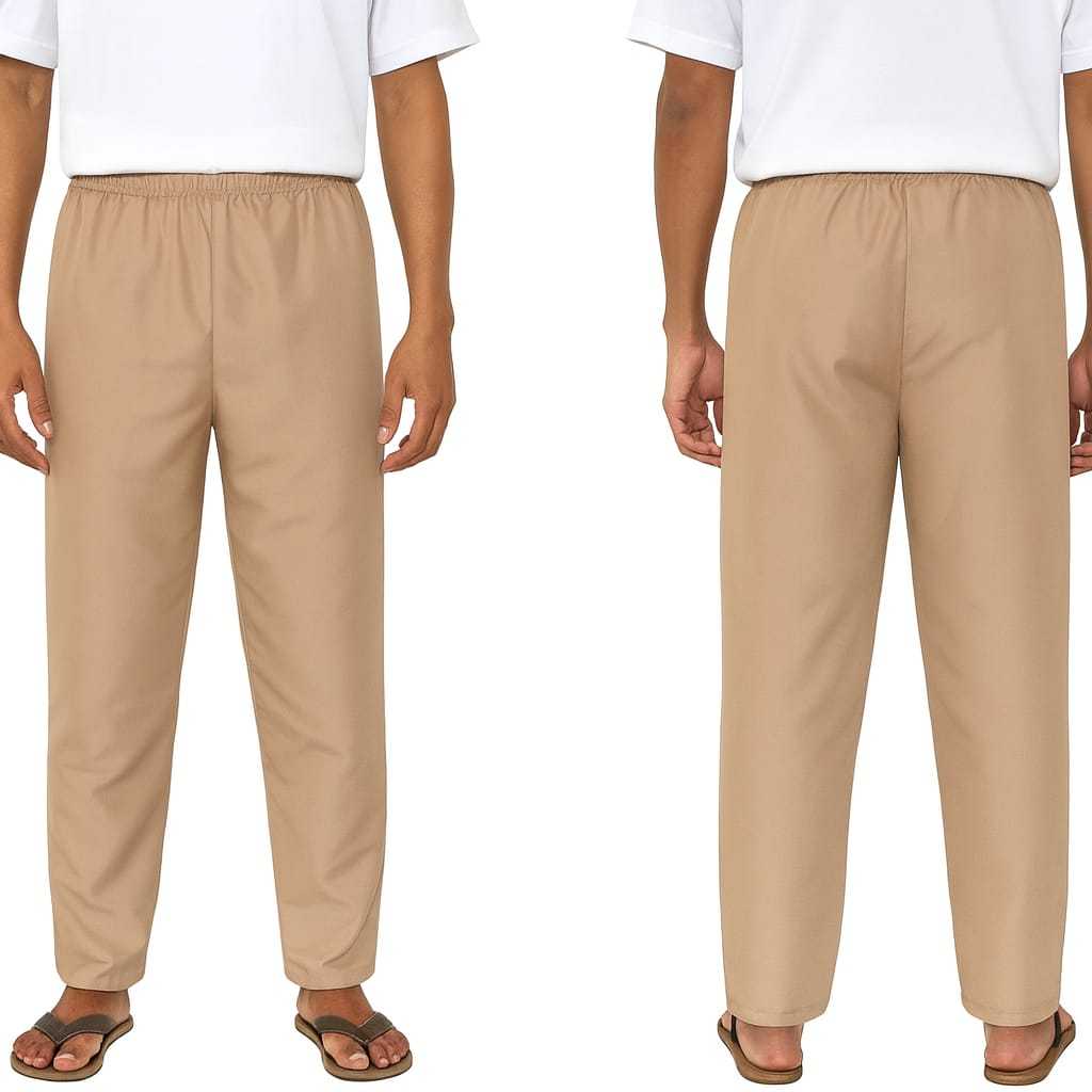 Calça Masculina Lisa Tactel  calça padrão, Uniforme, Presídio, prisional, CDP, recluso,Confortável,S