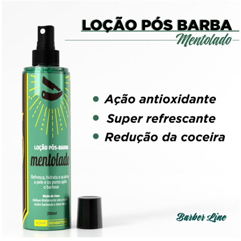 Loção Pos Barba Masculino  Refrescante Anti Estr