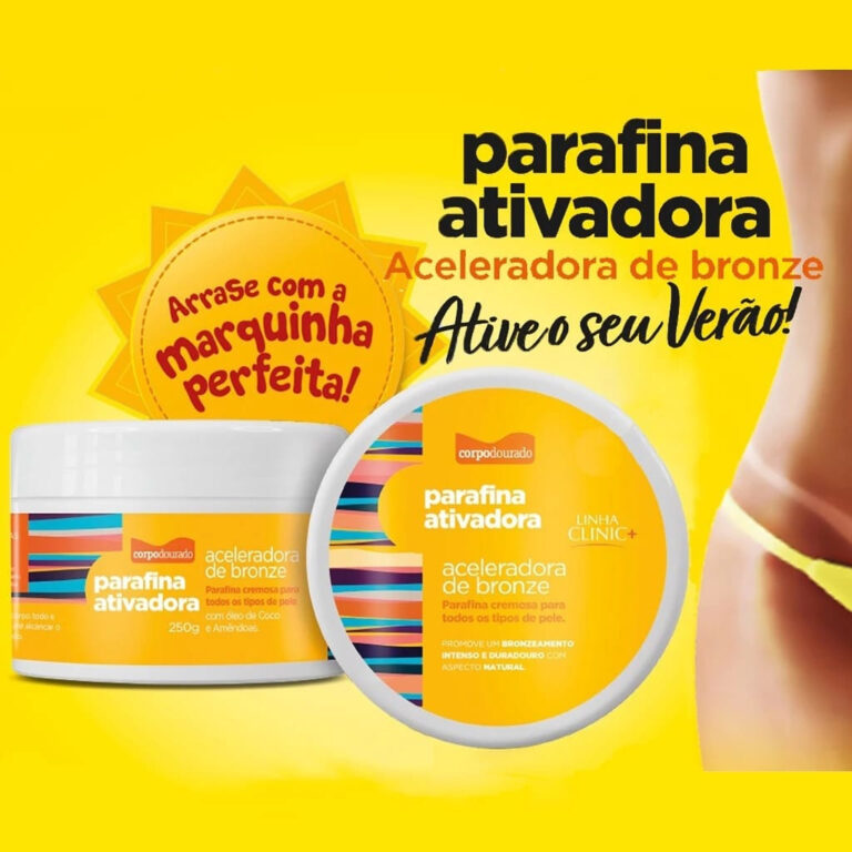 Parafina Ativadora Corpo Dourado Clinic Mais 250 g
