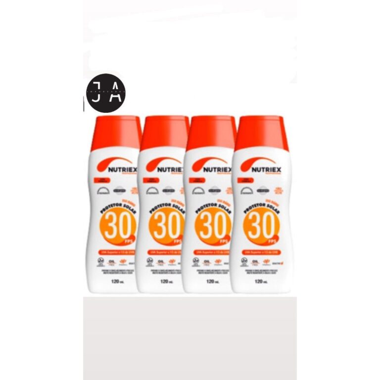 Kit 4 Protetor Solar Fps 30 120ml Nutriex 1/3 UVA 
