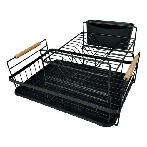 Escorredor De Loucas Em Metal Duplo Bremen 44x31x2