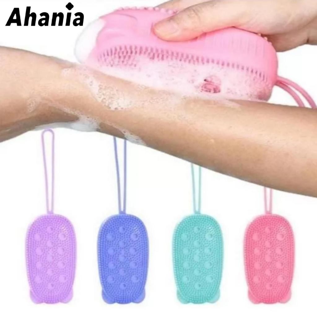Bucha P/ Banho Silicone Macia Para Esfregar E Esfoliar a Pele Bucha Esfregão Saboneteira Escova Corp