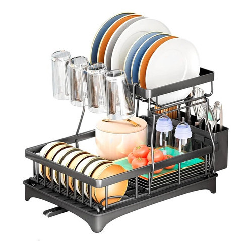Escorredor De Louça 2 Em 1 Decoteam 2 Níveis E R
