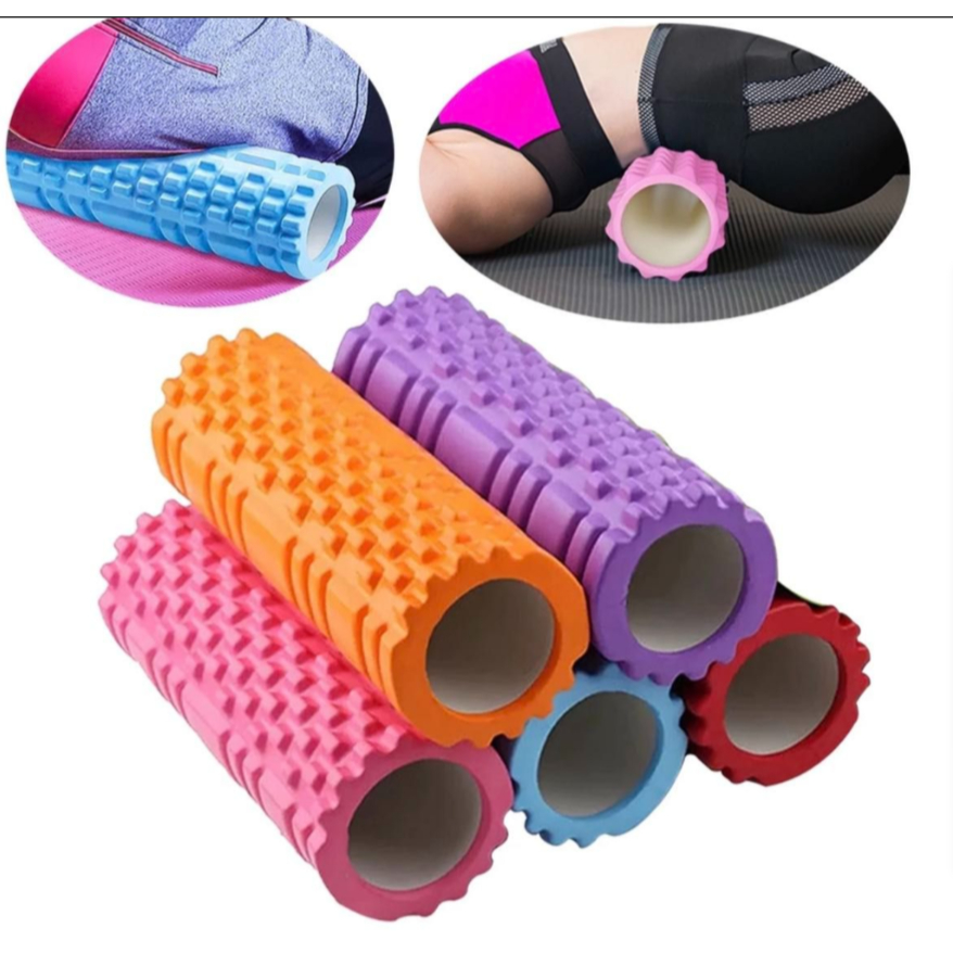 Bola Pilates Feijão Rolo Massagem Foam Roller Liberação Miofascial Soltura Yoga