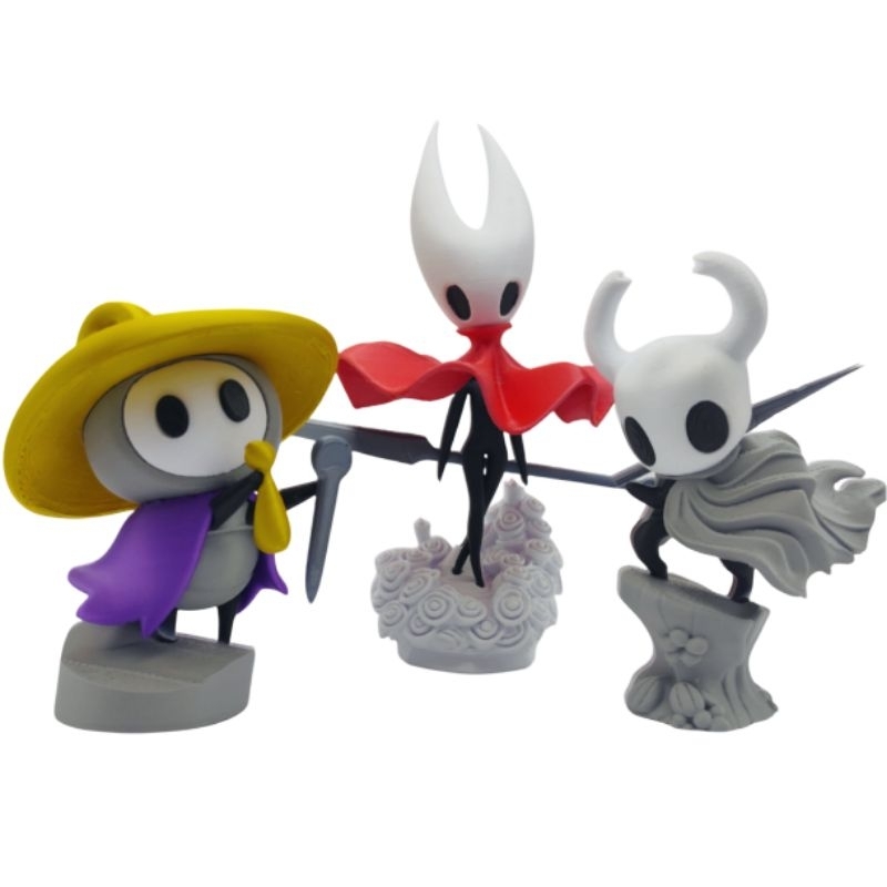 Bonecos Silksong e Hollow Knight | Hornet 11cm, Sherman 11cm ou Cavaleiro 12,5cm | Colecionável Geek