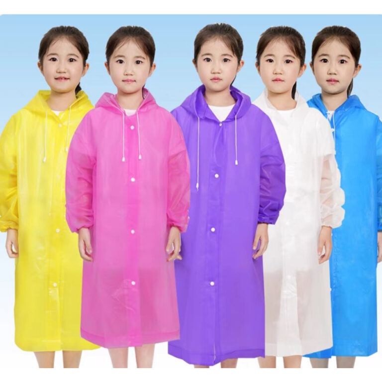 Capa de chuva INFANTIL Unissex Grossa e Longa em V