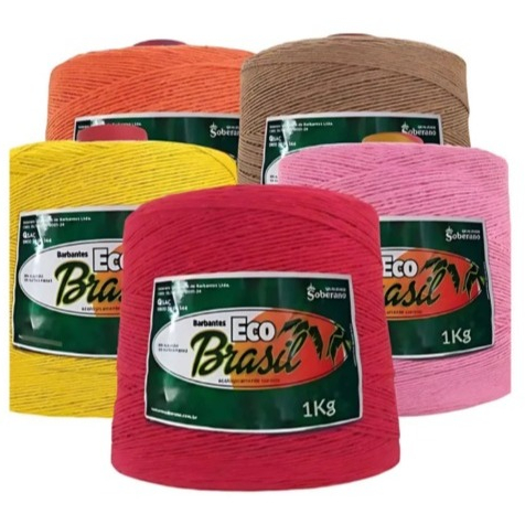 Barbante Soberano EcoBrasil N.6 1kg  Crochê, Tape