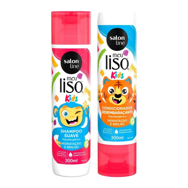 Kit Kids Shampoo e Condicionador Meu Lisinho Salad